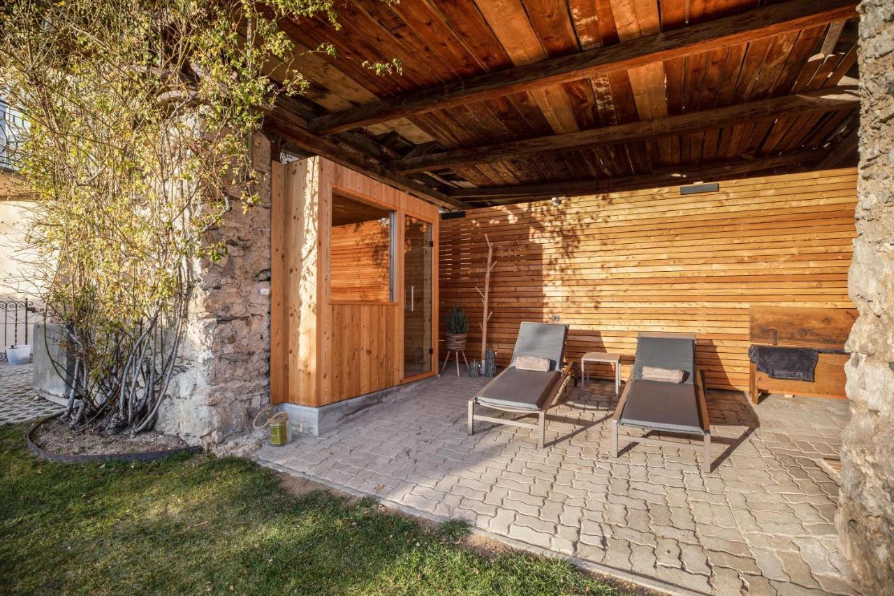 Brantenhof Ferienwohnung Vinea Cortaccia Exteriör bild